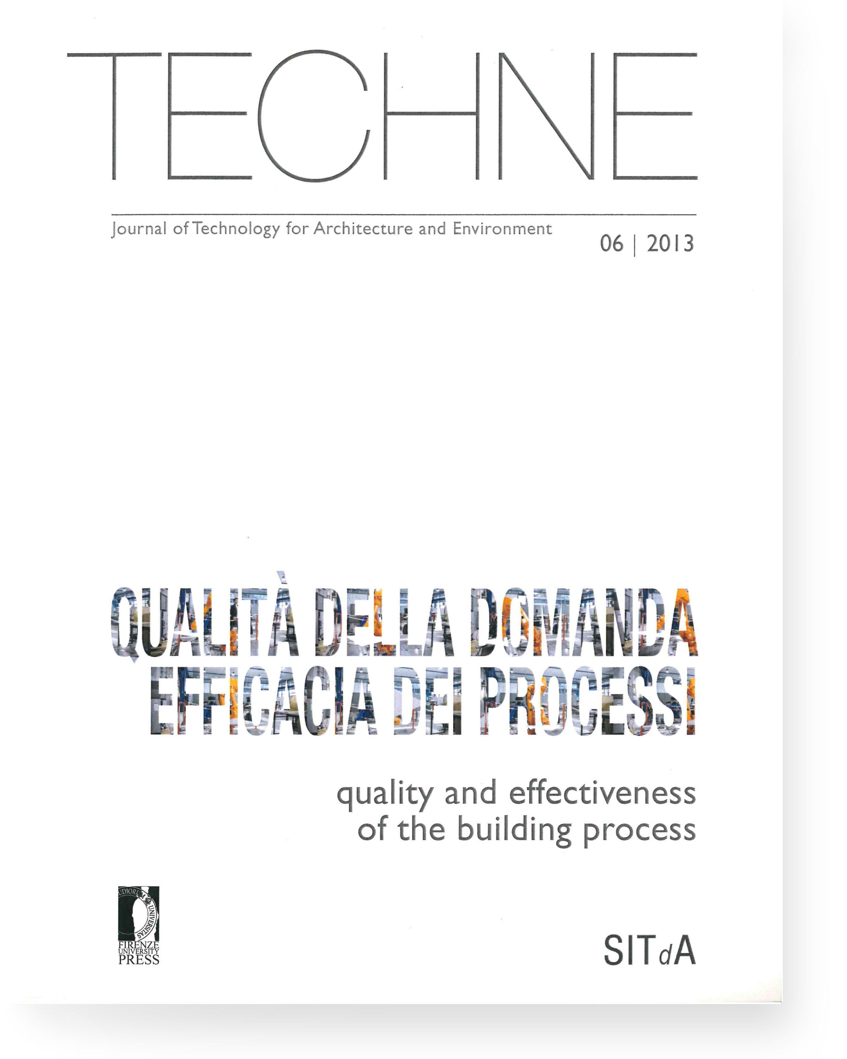 TECHNE 6 (2013): Quality and effectiveness of the building process