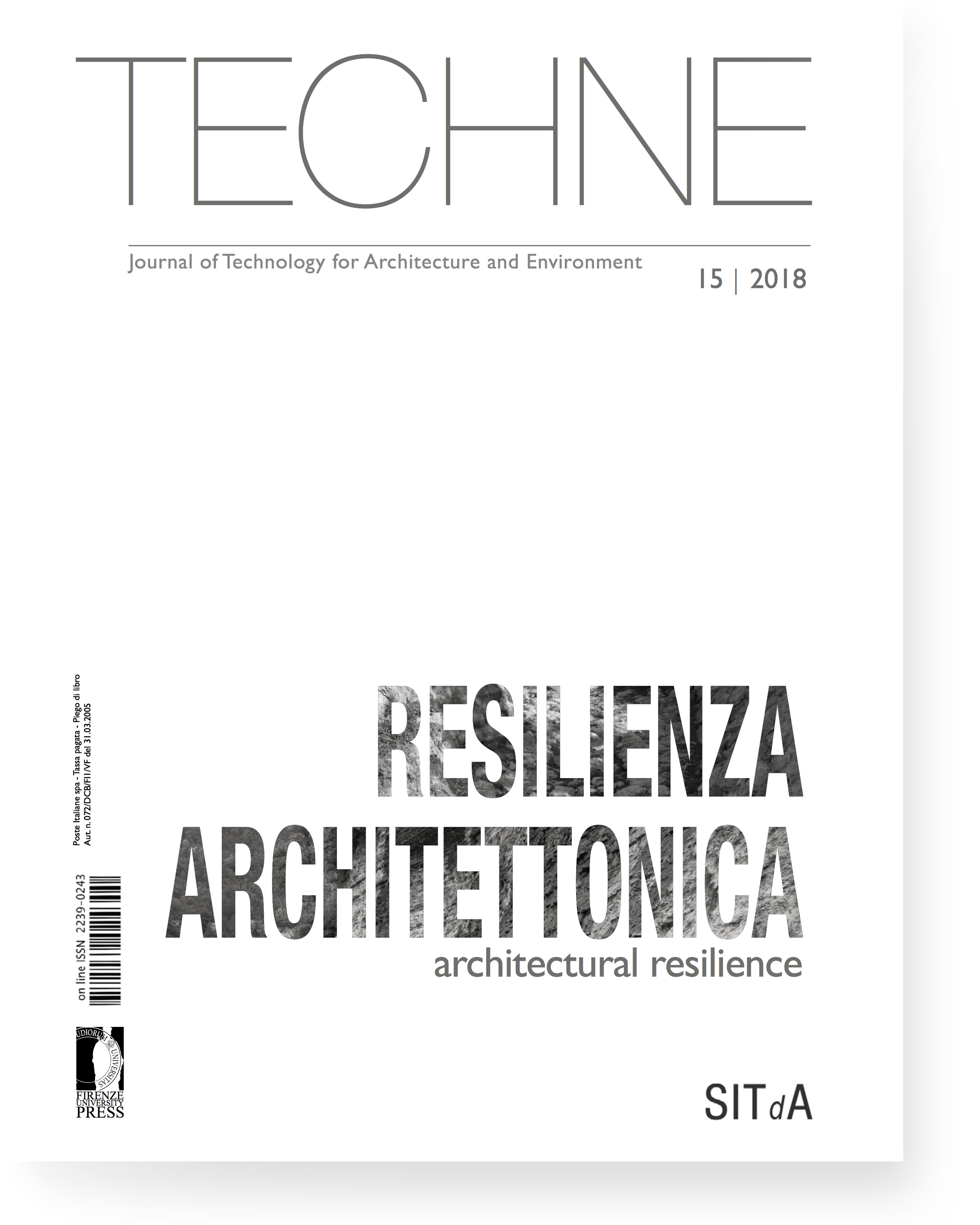 TECHNE 15 (2018): Architectural resilience
